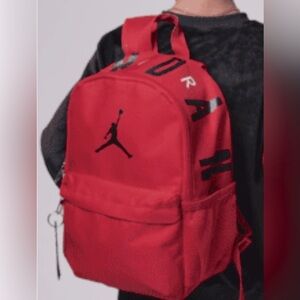 Jordan Red Backpack with Sturdy Straps and Compact Design
